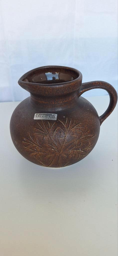 Vintage Formand Vaas - Bruin Aardewerk, Antiek en Kunst, Antiek | Vazen, Ophalen of Verzenden