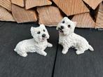 Schattige Westie Beeldjes - Set van 2, Verzamelen, Ophalen of Verzenden, Gebruikt, Dier