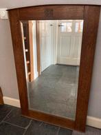 Antieke Spiegel met Houten Frame, Antiek en Kunst, Ophalen, Rechthoekig, 50 tot 100 cm, 100 tot 150 cm