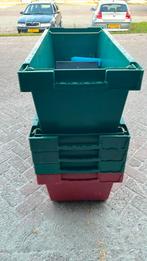 5 opbergboxen stapelbaar zonder deksel, Ophalen of Verzenden, Zo goed als nieuw