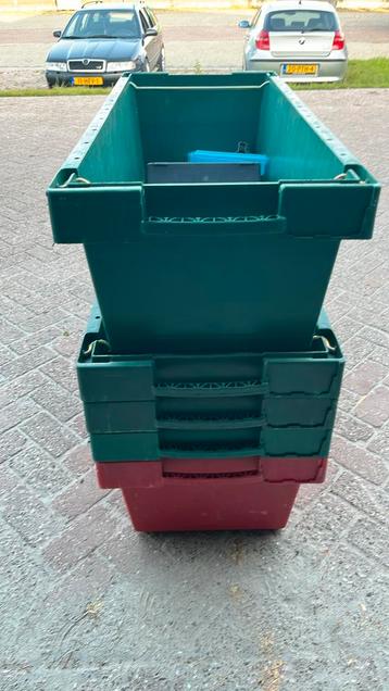 5 opbergboxen stapelbaar zonder deksel beschikbaar voor biedingen