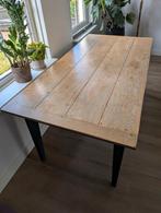 Eettafel met oude details (180x90x77,5 cm), Huis en Inrichting, Tafels | Eettafels, Zo goed als nieuw, 150 tot 200 cm, Vier personen