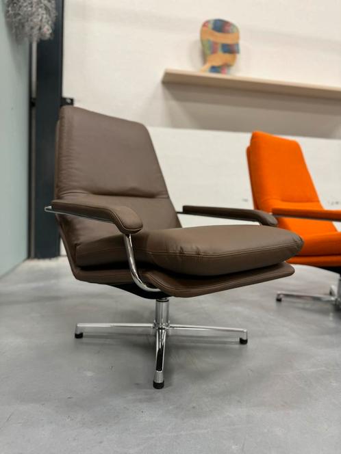Nieuw Gelderland 400 Fauteuil Leer bruin Design Draai stoel, Huis en Inrichting, Fauteuils, Nieuw, Leer, 75 tot 100 cm, Ophalen of Verzenden