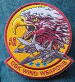 USAF embleem 48th FW, Verzamelen, Militaria | Algemeen, Ophalen of Verzenden, Landmacht, Nederland, Embleem of Badge