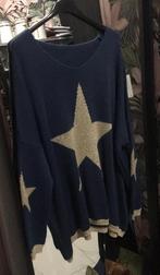 Nieuwe dames trui 1 maar grote maat donker blauw goud ster, Ophalen of Verzenden, Nieuw, Blauw, Trui of Vest