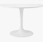 Ikea Docksta Witte Ronde Tafel - Tulpvoet, Huis en Inrichting, Tafels | Eettafels, Ophalen, Kunststof, 100 tot 150 cm, Ikea