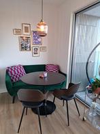Maison du Monde eettafel zwart, Ophalen, Gebruikt, Rond, Vijf personen of meer