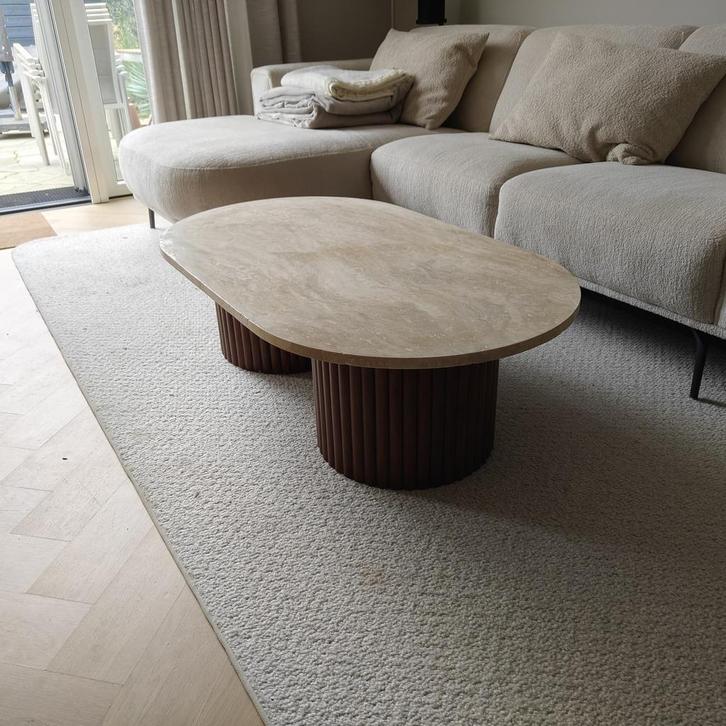 Salontafel Travertin – 120x70x40, Huis en Inrichting, Tafels | Salontafels, Zo goed als nieuw, Minder dan 50 cm, 50 tot 100 cm
