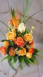 Uniek handgemaakt bloemstuk ca. 62x45 cm rozen vaasvulling, Ophalen of Verzenden, Nieuw