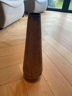 Vintage Bruine Vaas - Aardewerk, Ophalen, Gebruikt, Overige kleuren, 50 tot 75 cm