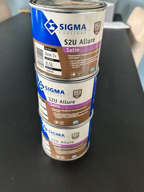 Sigma s2u Allure Satin, Doe-het-zelf en Verbouw, Verf, Beits en Lak, Nieuw, Lak, Minder dan 5 liter, Overige kleuren, Ophalen of Verzenden