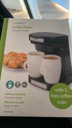 Nedis KACM140EBK koffiezetapparaat voor 2 kopjes 450 watt, Ophalen, Zo goed als nieuw, Gemalen koffie