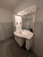 Badkamermeubel, inclusief wasbak, spiegel met verlichting, Huis en Inrichting, Badkamer | Badkamermeubels, Ophalen, Gebruikt, 100 tot 150 cm