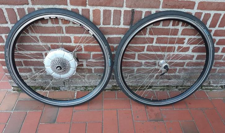 Voor- en Achterwiel Vuelta Airtec 3 36 Gaats van Trek T500, Fietsen en Brommers, Fietsonderdelen, Gebruikt, Algemeen, Wiel, Ophalen