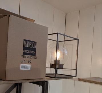Tafellamp in metalen frame set van 2 beschikbaar voor biedingen