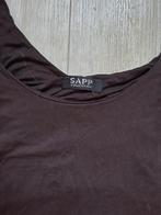 Sapp hemdje chocolade bruin, Maat 38/40 (M), Bruin, Ophalen of Verzenden, Zo goed als nieuw