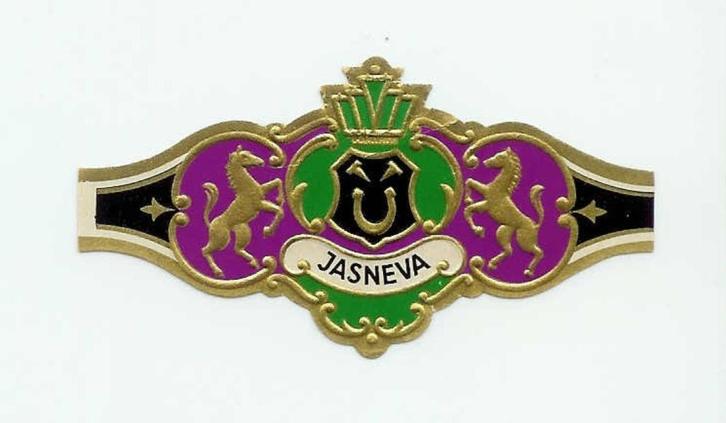 Sigarenbandje JASNEVA - nr. 62, Verzamelen, Rookartikelen, Aanstekers en Luciferdoosjes, Zo goed als nieuw, Sigarenbandjes, Verzenden
