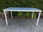 Tuintafel met glazen blad, Ophalen, Gebruikt, Rechthoekig