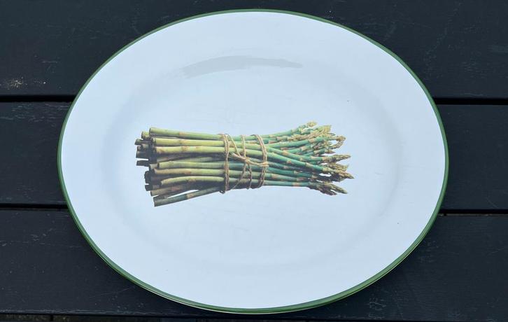 Asperge schaal / bord, Huis en Inrichting, Keuken | Servies, Bord(en), Overige stijlen, Ophalen of Verzenden