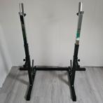 Gorilla Sports Verstelbaar Squat Rack / Bankdruk Rack, Krachtstation, Metaal, Zo goed als nieuw, Rug