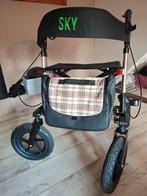 Lichtgewicht rollator met luchtbanden, Ophalen