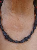 Antieke Rouwketting faux- Git / vroege kunststof / 53 cm, Sieraden, Tassen en Uiterlijk, Verzenden, Overige materialen, Ketting