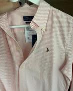 Ralph lauren blouse met kaartje gestreept roze wit, Maat 42/44 (L), Nieuw, Ophalen of Verzenden, Ralph Lauren