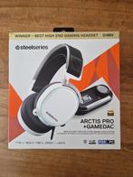 Steelseries Arctis Pro +Gamedac White, Computers en Software, Headsets, Ophalen, Steelseries Artics Pro, Zo goed als nieuw, Over-ear