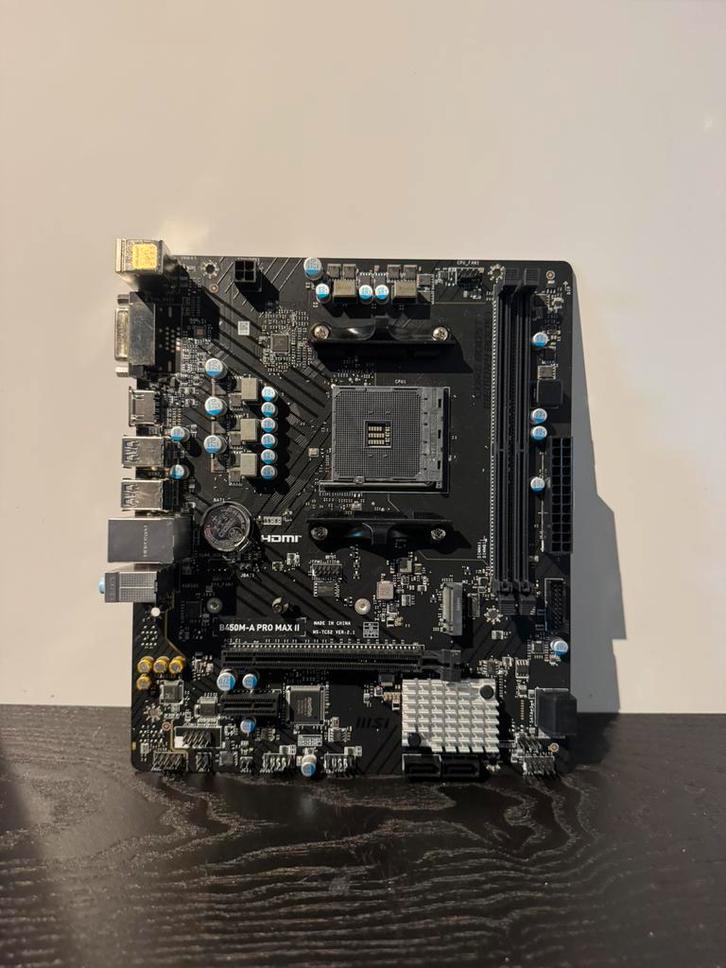 MSI B450M-A PRO MAX II Moederbord! Zie beschrijving!, Computers en Software, Moederborden, Refurbished, AMD, DDR4, Ophalen of Verzenden
