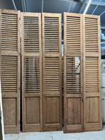 Oude hoge geloogde deuren/luiken - ideaal voor kast, Ophalen of Verzenden, Gebruikt