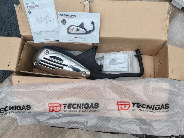 Tecnigas original pro uitlaat, Fietsen en Brommers, Scooters | Vespa, Zo goed als nieuw, Overige modellen, Benzine, Ophalen of Verzenden