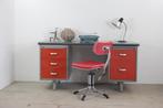 Gispen Bureaus150 cm verschillende kleuren vintage metaal, Ophalen of Verzenden, Gebruikt, Bureau