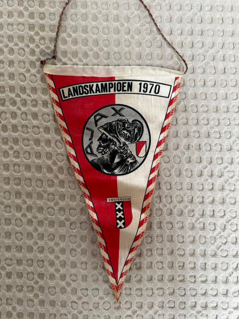 Vintage ajax vaantje - landskampioen 1970, Ophalen of Verzenden, Zo goed als nieuw, Ajax, Vaantje of Sjaal