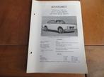 Vraagbaak Alfa Romeo 1750 Berlina 1750 GT, 1750 Spider 68-70, Auto diversen, Handleidingen en Instructieboekjes, Ophalen of Verzenden