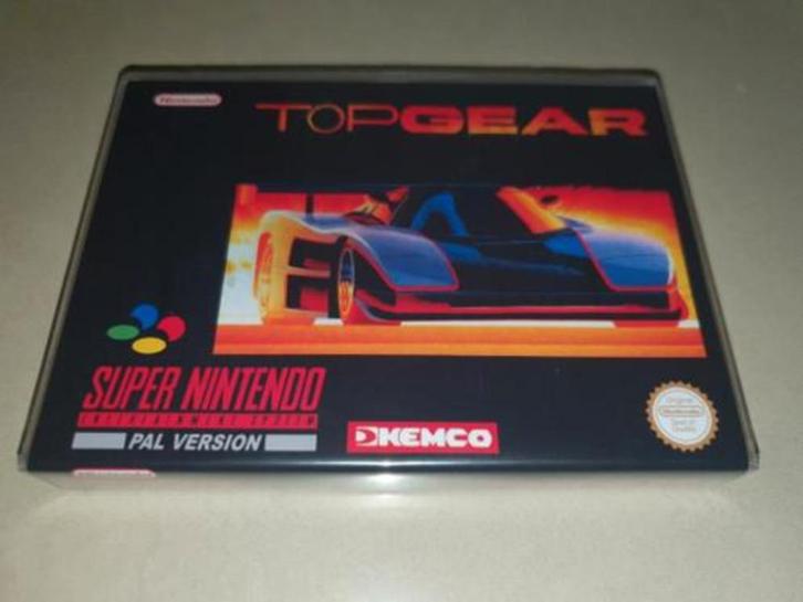 Top Gear SNES Game Case, Spelcomputers en Games, Games | Nintendo Super NES, Zo goed als nieuw, 1 speler, Vanaf 3 jaar, Verzenden