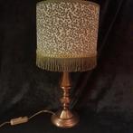 Schemerlamp vintage boudoir stijl groen wit goud franje, Ophalen of Verzenden, Nieuw, Stof, Minder dan 50 cm