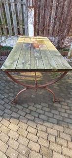 Gietijzeren (tuin)tafel Landelijk Brocante, Tuin en Terras, Tuintafels, Ophalen, Gebruikt, Rechthoekig, Metaal