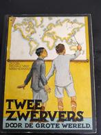 Boek; Twee Zwervers door de grote wereld. 1936 (compleet), Boeken, Prentenboeken en Plaatjesalbums, Gelezen, Henri van Wermeskerken