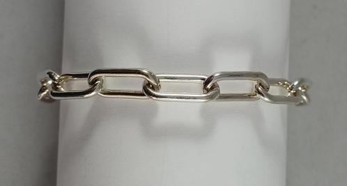 Zilveren Armketting Ankerschakels 19 cm 5,4 mm 835 zilver, Sieraden, Tassen en Uiterlijk, Armbanden, Nieuw, Zilver, Zilver, Ophalen of Verzenden