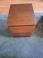 MALM ladekast / nachtkastje, middenbruin, Ophalen, Zo goed als nieuw, Minder dan 45 cm, 55 tot 70 cm