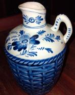 Delfts Blauw Hoppe Distilleries Kannetje met Bloemen, Ophalen of Verzenden
