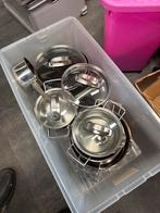 Diverse BK pannen (gas), Ophalen, Gebruikt, Rvs, Pannenset