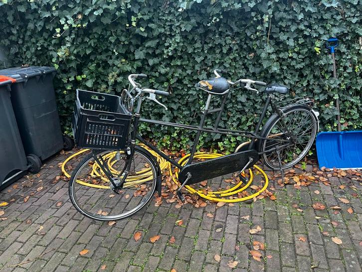 Oude Tandem - Opknapper!, Fietsen en Brommers, Fietsen | Tandems, Gebruikt, Minder dan 10 versnellingen, 57 tot 61 cm, 51 tot 55 cm