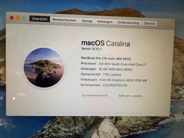 MacBook Pro 15 Inch, intel i7 2,6 Ghz Quad-Core, 16MB RAM, 1, Computers en Software, Apple Macbooks, Gebruikt, MacBook Pro, 15 inch