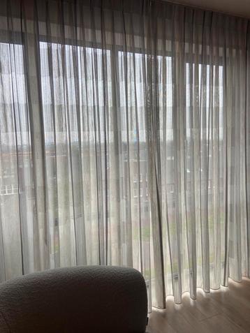 Inbetween gordijn 3 stuks 260 hoog taupe beschikbaar voor biedingen