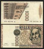 Italie 1982 / 1990, 2 bankbiljetten van 1000 Lire., Verzenden, Italië, Setje