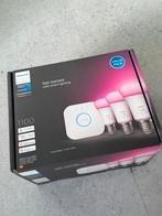 Phips Hue 3x Color E27 + Bridge (Gloednieuw), Huis en Inrichting, Lampen | Losse lampen, Ophalen, Led-lamp, Minder dan 30 watt