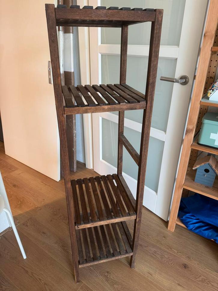 Houten Ikea Stellingkast, Huis en Inrichting, Kasten | Stellingkasten, Gebruikt, Ophalen