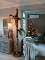 Stoere landelijke robuuste staande boomtamlamp, Ophalen, Stoer sober robuust landelijk drijfhout, Nieuw, 150 tot 200 cm