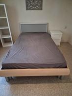 Twijfelaar bed 120x200, Ophalen, Gebruikt, Beige, Twijfelaar
